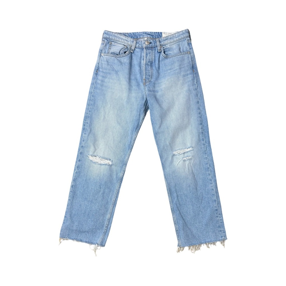 Rag & Bone Maya High-Rise Ankle Straight Jeans Button Fly - Picture 1 of 9